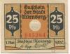 Nürnberg - Stadt - 1.5.1920 - 1.5.1921 - 25 Pfennig 