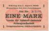 Ober-Leschen (heute: PL-Leszno Górne) - Verein für Zellstoff-Industrie AG, Zweigniederlassung Ober-Leschen - - 1.4.1920 - 1 Mark 