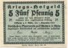 Ostheim - Vorschuss- und Sparverein eGmuH - 1.11.1918 - 5 Pfennig 