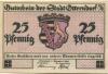 Otterndorf - Stadt - 1.12.1920 - 25 Pfennig 