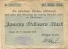 Pockau - Gemeindeverbands-Girokasse - 18.9.1923 - 20 Millionen Mark 