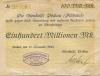 Pockau - Gemeindeverbands-Girokasse - 21.9.1923 - 100 Millionen Mark 
