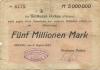 Pockau - Gemeindeverbands-Girokasse - 9.8.1923 - 5 Millionen Mark 