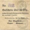 Rastenburg (heute: PL-Ketrzyn) - Stadt - 24.8.1914 - 50 Pfennig 