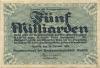 Rochlitz - Amtshauptmannschaft - 24.10.1923 - 5 Milliarden Mark 