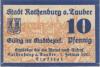 Rothenburg - Stadt - 1.2.1921 - 10 Pfennig 