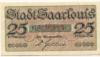 Saarlouis - Stadt - 1.12.1918 - 25 Pfennig 