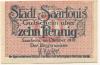 Saarlouis - Stadt - Oktober 1919 - 10 Pfennig 