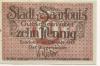 Saarlouis - Stadt - Oktober 1919 - 10 Pfennig 