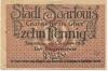 Saarlouis - Stadt - Oktober 1919 - 10 Pfennig 