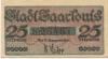 Saarlouis - Stadt - 1.2.1920 - 25 Pfennig 