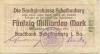 Scheibenberg - Stadtbank - 8.8.1923 - 50 Milliarden Mark 