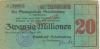 Scheibenberg - Stadtbank - 8.8.1923 - 20 Millionen Mark 