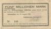 Schwiebus (heute: PL-Swiebodzin) - Nandico, Hermann, Bankgeschäft - 23.8.1923 - 5 Millionen Mark 