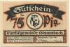 Stammbach - Marktgemeinde - 1.7.1921 - 75 Pfennig 