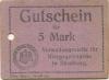 Straßburg (heute: F-Strasbourg) - Verwaltungsstelle für russische Kriegsgefangene - -- - 5 Mark 