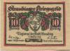 Straubing - Stadt - 1.10.1918 - 1.1.1921 - 10 Pfennig 