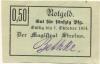 Strelno (heute: PL-Strzelno) - Stadt - - 1.10.1914 - 50 Pfennig 