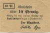 Strelno (heute: PL-Strzelno) - Stadt - - 1.10.1917 - 10 Pfennig 