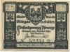 Striegau (heute: PL-Strzegom) - Stadtbank - 1.10.1920 - 25 Pfennig 