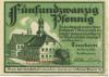 Teuchern - Stadt - März 1921 - 25 Pfennig 