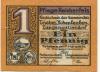 Triebes (heute: Zeulenroda) - Pflege Reichenfels - 7.3.1921 - 1 Pfennig 