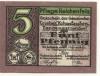 Triebes (heute: Zeulenroda) - Pflege Reichenfels - 7.3.1921 - 5 Pfennig 
