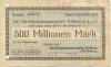 Triftern - Darlehnskassenverein GmuH - Oktober 1923 - 500 Millionen Mark 