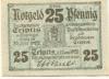 Triptis - Stadt - 1.6.1920 - 30.6.1922 - 25 Pfennig 