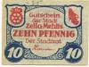 Zella-Mehlis - Stadt - Juli 1919 - 10 Pfennig 