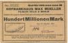 Zella-Mehlis - Will, Oscar, Venuswaffenwerk - 10.10.1923 - 100 Millionen Mark 