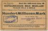 Zella-Mehlis - Will, Oscar, Venuswaffenwerk - 10.10.1923 - 100 Millionen Mark 