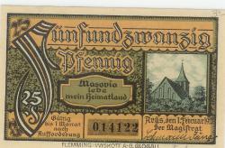 Arys - Stadt - 1.2.1921 - 25 Pfennig 