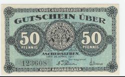 Aschersleben - Stadt - 14.4.1917 - 50 Pfennig 