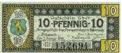 Biberach - Oberamtsbezirk - 1.1.1918 - 31.12.1919 - 10 Pfennig 
