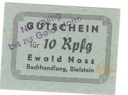 Bielstein (heute: Wiehl) - Noss, Ewald, Buchhandlung - -- - 10 Pfennig 