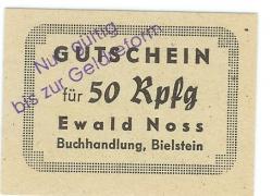 Bielstein (heute: Wiehl) - Noss, Ewald, Buchhandlung - -- - 50 Pfennig 