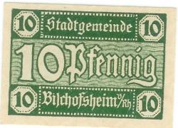Bischofsheim - Stadt - -- - 10 Pfennig 