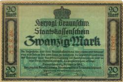 Braunschweig - Arbeiter- und Soldatenrat - 15.10.1918 - 20 Mark 