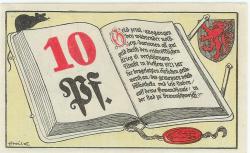 Braunschweig - Volksbibliothek und Lesestuben - 1921 - 10 Pfennig 