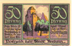 Brehna (heute: Sandersdorf-Brehna) - Stadt - Juli 1921 - 50 Pfennig 