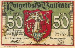 Buttstädt - Stadt - -- - 50 Pfennig 