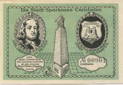 Carlshafen (heute: Bad Karlshafen) - Stadt-Sparkasse* - -- - 1.50 Mark 