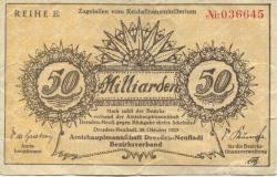 Dresden-Neustadt - Amtshauptmannschaft - 29.10.1923 - 50 Milliarden Mark 