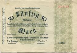 Dresden-Neustadt - Amtshauptmannschaft - 20.10.1922 - 50 Mark 