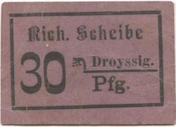 Droyßig - Scheibe, Richard, Materialwarenhandlung - -- - 30 Pfennig 