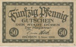 Düben - Stadt - 1.11.1919 - 10 Pfennig 