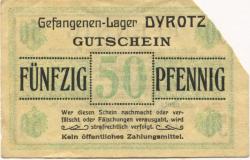 Dyrotz (heute: Wustermark) - Gefangenenlager - -- - 50 Pfennig 