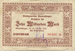 Emmendingen - Stadt - 27.10.1923 - 10 Milliarden Mark 