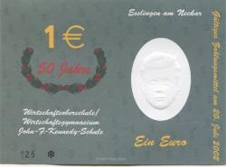 Esslingen - Wirtschaftsoberschule/Wirtschaftsgymnasium John F. Kennedy-Schule - 20.7.2002 - 1 Euro 